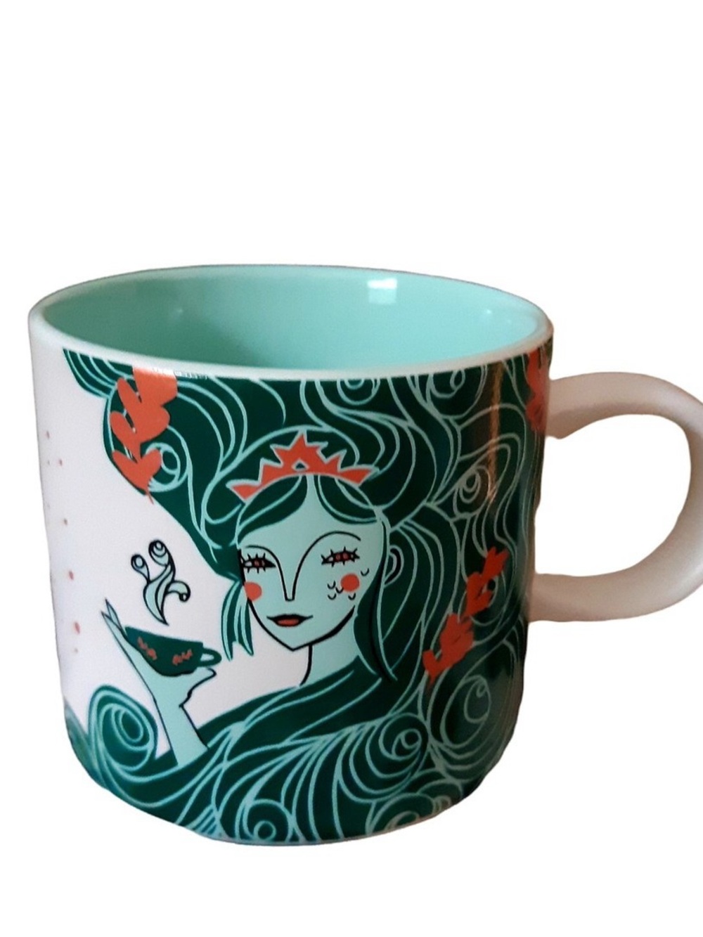 Starbucks Limited Edition 2018 Aqua Siren Mermaid Ceramic Mug